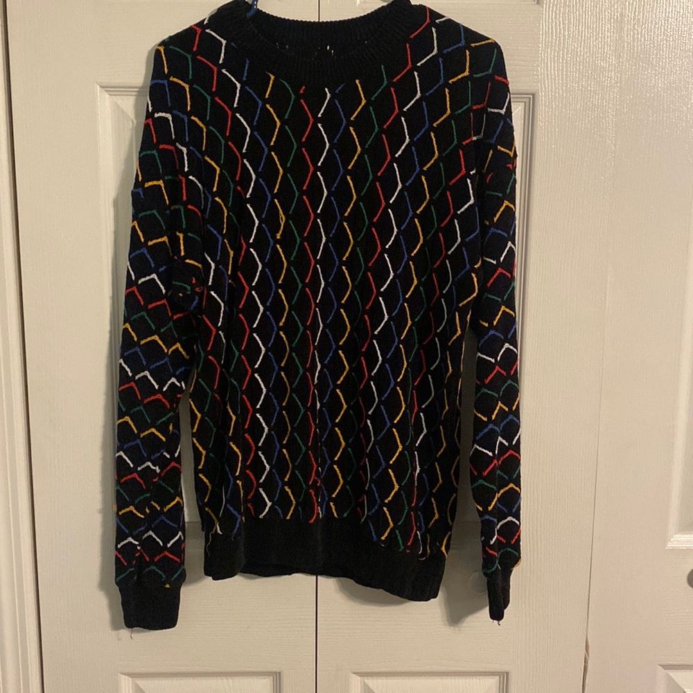 vintage colorful sweater